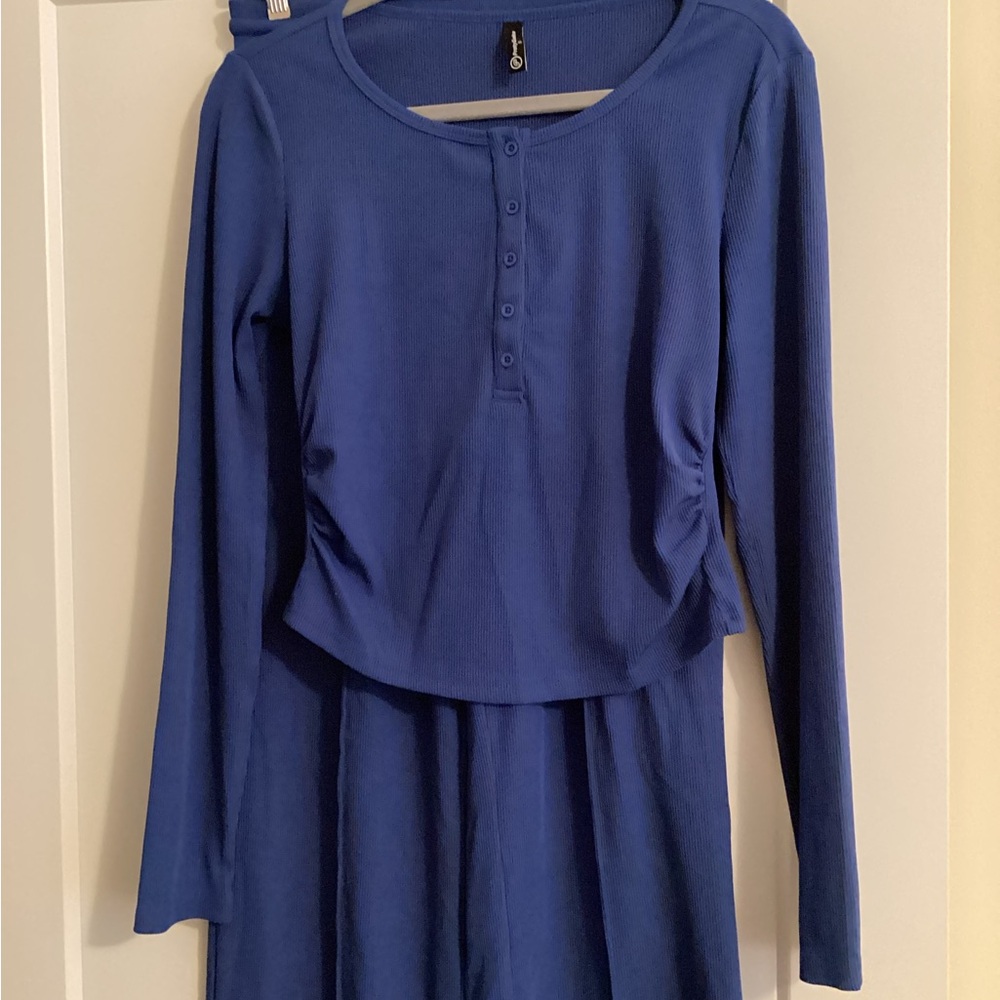 Women's Blue Lounge Set - Picture 8 of 12